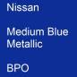 Preview: Nissan, Medium Blue Metallic, BPO.